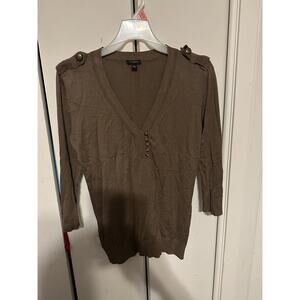 Ann Taylor Women’s Brown Blouse Lightweight Sweater Size Medium